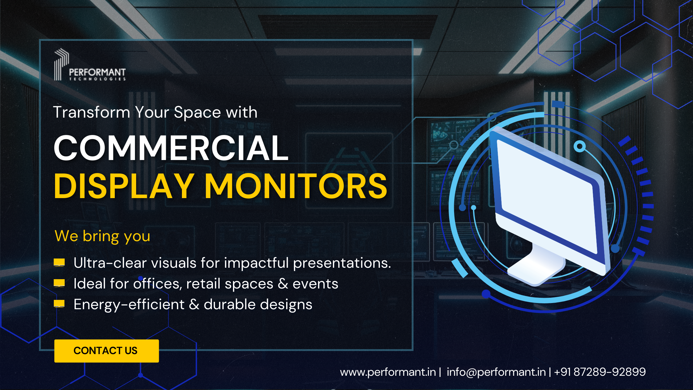 How to Pick the Right Commercial Display Monitor for Your Business
